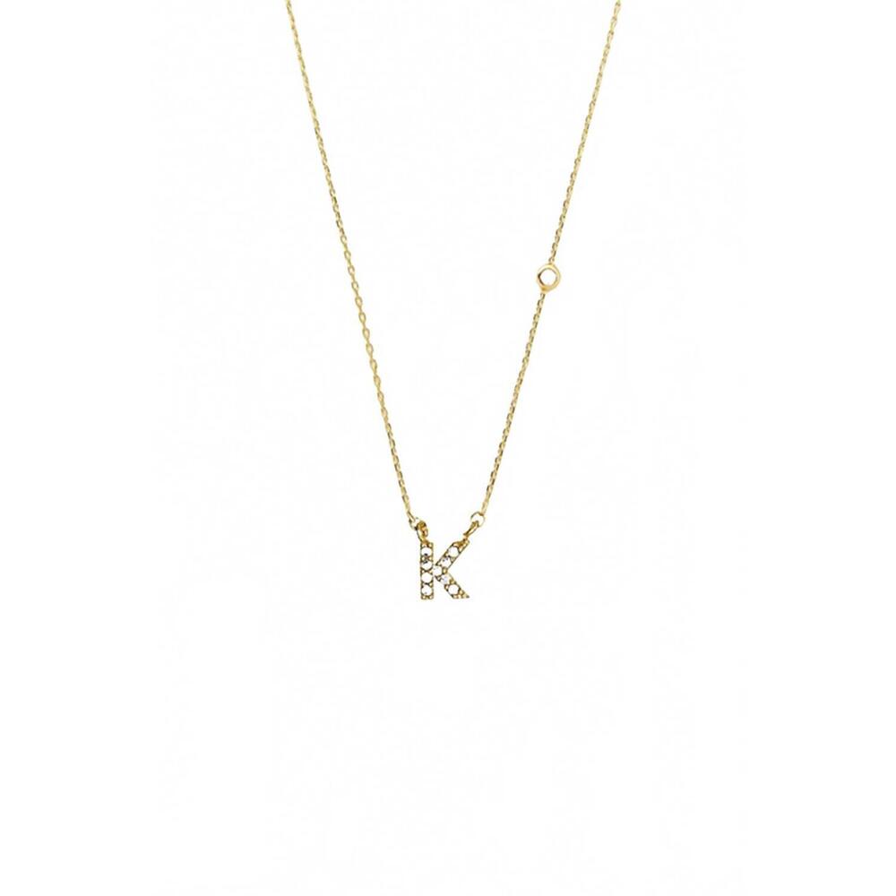 NEW TAI JEWELRY women's initial k necklace in gold
